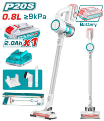 (Long arm) 20V battery vacuum cleaner with 2A battery and charger