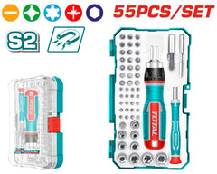 55-piece ratchet screwdriver set
