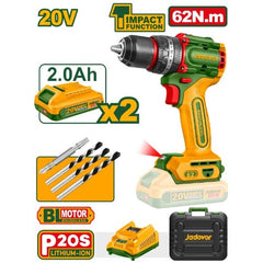 20V 62Nm 13mm Drill, 2 Batteries & Bag