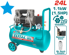 24 liter oil-free silencer compressor