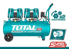 100 liter oil-free compressor, 2 heads, 3.2 hp