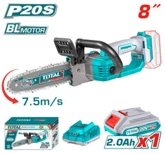 8-inch battery chainsaw with 2-amp battery and charger