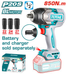 دريل 1/2 بوصه بطارية 850 نيوتن بدون بطارية و شاحن