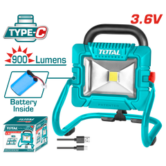 20V 20W Portable Spotlight with Internal Type-C Battery