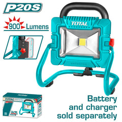20V 1800 lumens LED spotlight without battery and charger