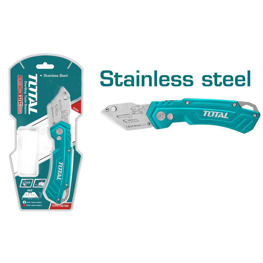 Total cutter stainless steel knife