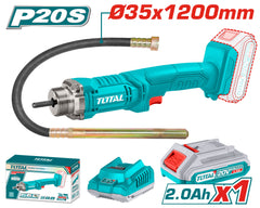 20V Concrete Vibrator with 2A Battery and Charger