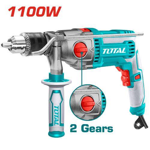 16mm industrial semi-metal drill, 1100 watts, 2-speed movement