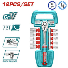 12-piece half-inch socket set