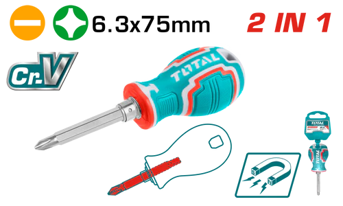 Old man screwdriver, 2x1 reversible