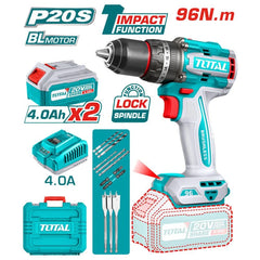 96 Newton drill + 2 batteries and 4 Amp charger + accessory kit