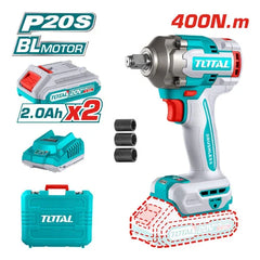 Drill 1/2 inch 400 Nm 20V 2 batteries