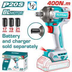 1/2 inch drill, 400 Nm battery, without battery and charger
