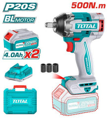 20V drill, 2 batteries and charger + 3 bits, plastic bag (without carbon), 500 Nm