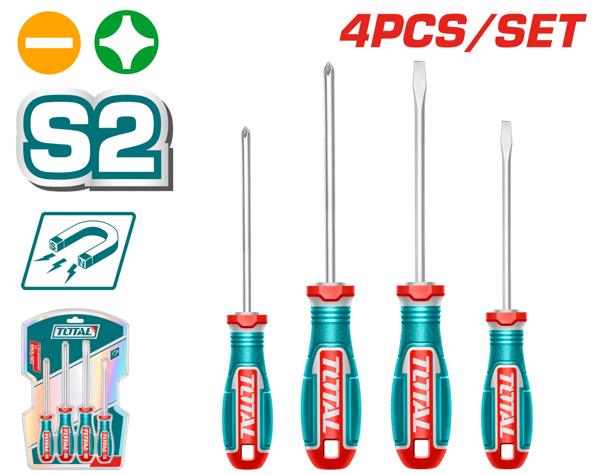 4-piece screwdriver set (new)