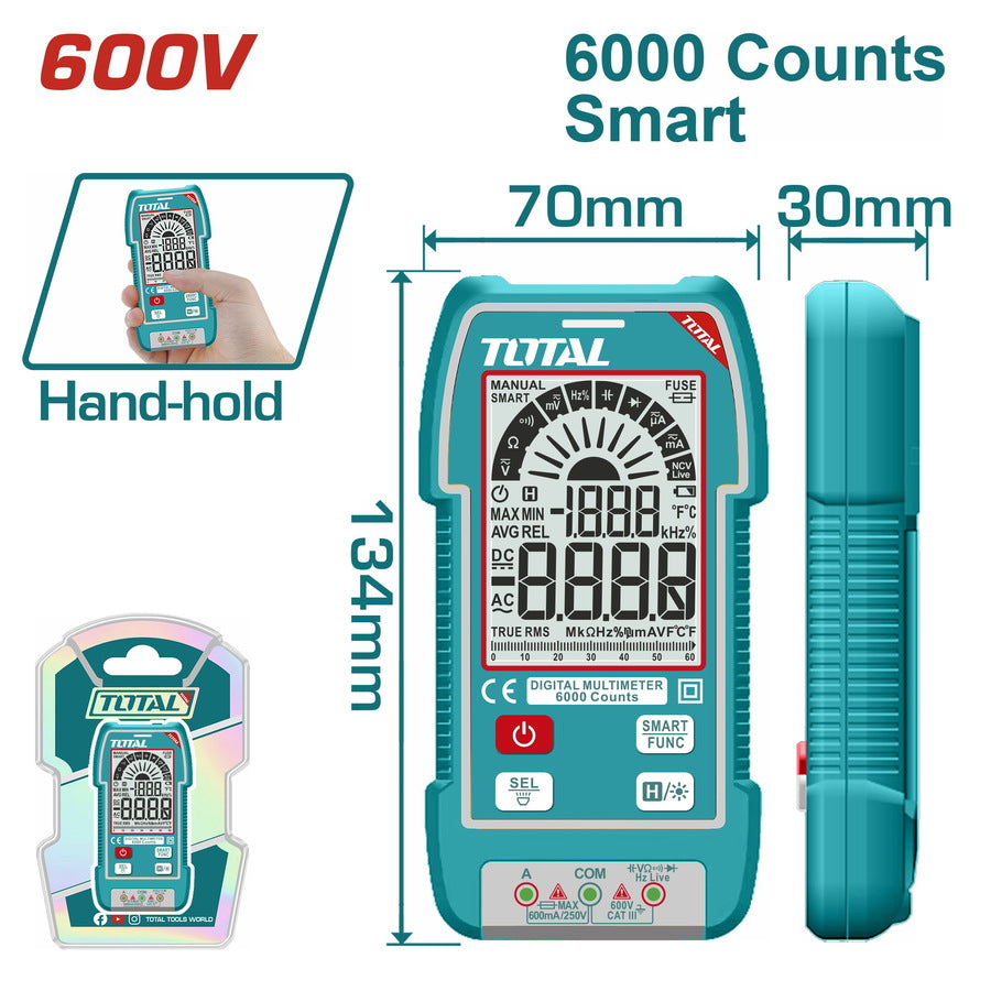 SMART DIGITAL MULTIMETER 600 VOLT