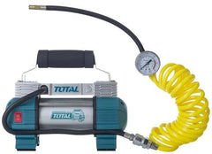 12V 2-piston heavy-duty compressor + connections + flashlight + bag