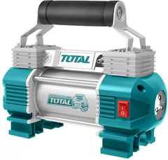 12V 2-piston heavy-duty compressor + connections + flashlight + bag
